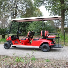 New Design 6 Passenger Tourist AC System 5kw Motor Battery Operated Golf Carts