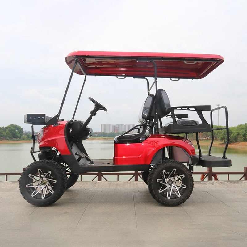 New Arrival Powerful 5KW Sightseeing Electric Hunting 4 Seater Golf Cart
