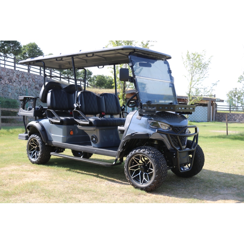 Newest 6 Passenger Off Road Golf Cart Outdoor 48v Lithium Battery Golf Cart 6 Seat