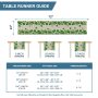 Green Shamrock Bushes St. Patrick's Day Table Runner,Seasonal Spring Holiday Kitchen Dining Table Decoration for Indoor Outdoor#