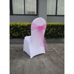 Elegant Party Decoration Organza Chair Sashes Bow,Vivid Color Universal Chair Cover Back Tie create a fantastic atmosphere