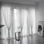Modern 100% Polyester Livingroom cheap Voile Sheer Window Curtain