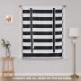 Decoracion para el hogar ready made curtain blackout piece sale, Home decor black white striped door curtains handmade@