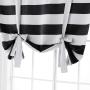 Decoracion para el hogar ready made curtain blackout piece sale, Home decor black white striped door curtains handmade@