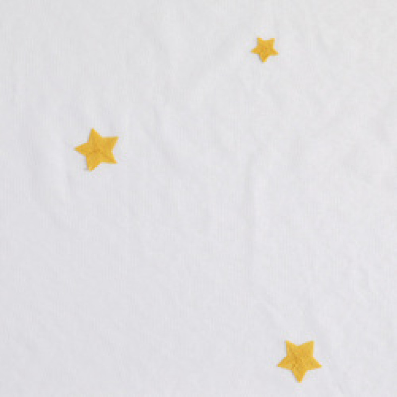 Wholesale Cheap Ready Made Blue Embroidered Stars Bedroom Sheer Curtains, Made in China Cafe Living Room Sheer Curtains/