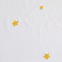 Wholesale Cheap Ready Made Blue Embroidered Stars Bedroom Sheer Curtains, Made in China Cafe Living Room Sheer Curtains/