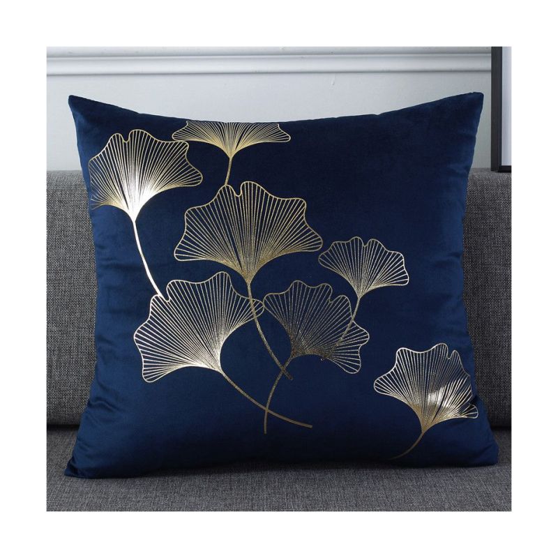 Customize Bronzing Printed Cushion Cover, Luxury Throw Pillows For Home Decor/