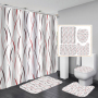 Cheap Creativity Pattern Waterproof Custom Printed Shower Curtain With Hooks Branded Custom Printed 72x72 Shower Curtain Set/