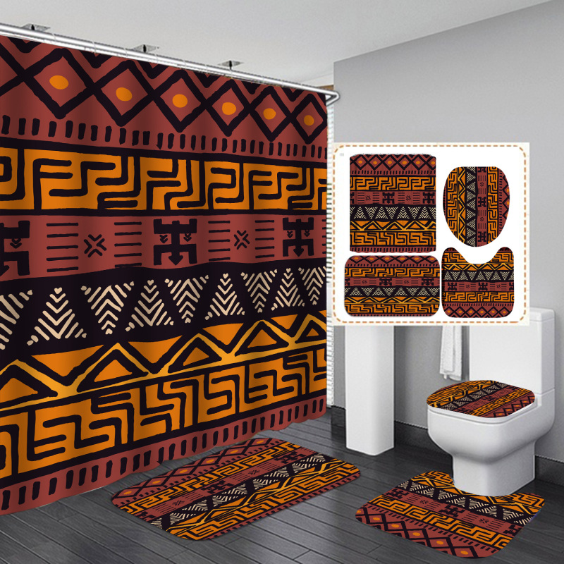 Cheap Creativity Pattern Waterproof Custom Printed Shower Curtain With Hooks Branded Custom Printed 72x72 Shower Curtain Set/