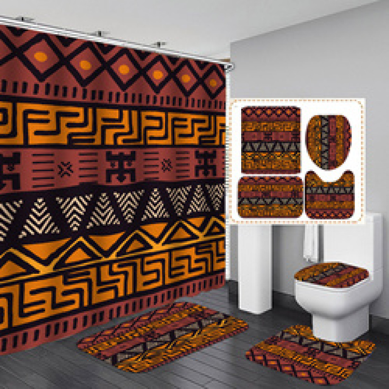 Cheap Creativity Pattern Waterproof Custom Printed Shower Curtain With Hooks Branded Custom Printed 72x72 Shower Curtain Set/