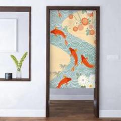 Online Store Outdoor Curtain Fabric,  New Design Japanese Style Digital Printing Door Curtains!