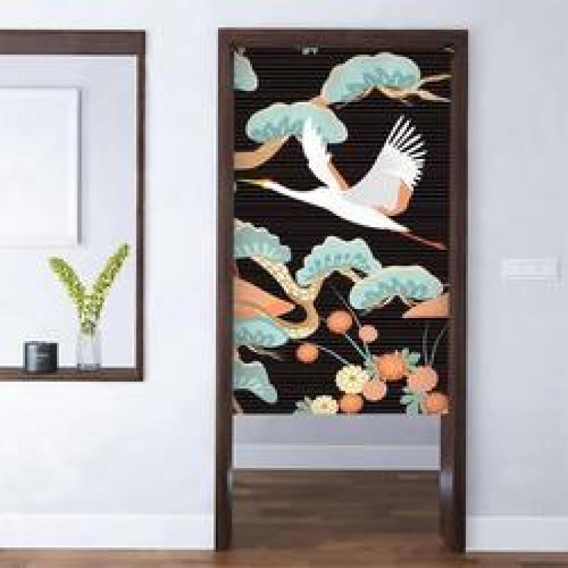 Online Store Outdoor Curtain Fabric,  New Design Japanese Style Digital Printing Door Curtains!