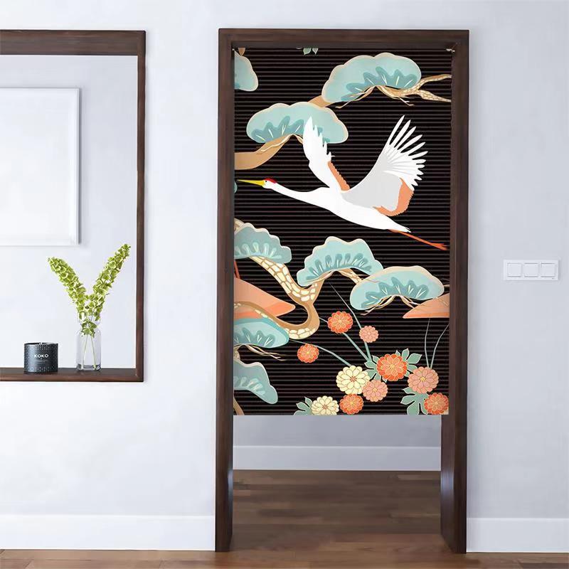Online Store Outdoor Curtain Fabric,  New Design Japanese Style Digital Printing Door Curtains!