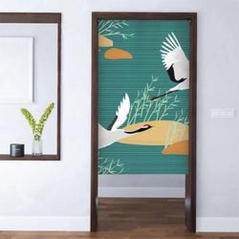 Online Store Outdoor Curtain Fabric,  New Design Japanese Style Digital Printing Door Curtains!
