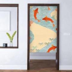 Online Store Outdoor Curtain Fabric,  New Design Japanese Style Digital Printing Door Curtains!