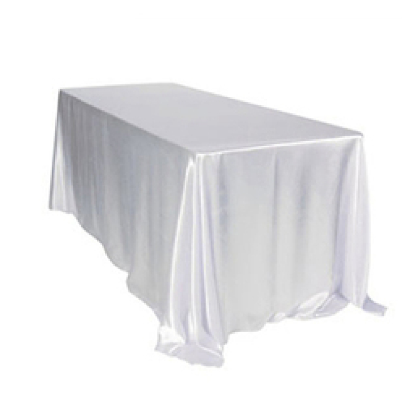 Nappes Rectangulaires Polyester Maison Mariage, Satin Nappes De Table/