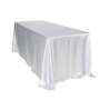 Nappes Rectangulaires Polyester Maison Mariage, Satin Nappes De Table/