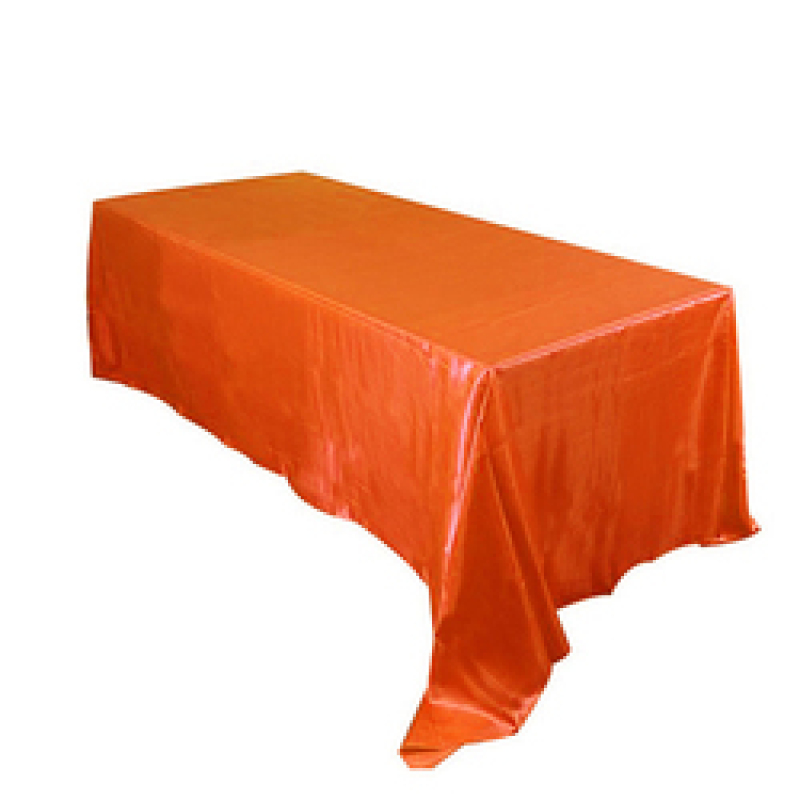 Nappes Rectangulaires Polyester Maison Mariage, Satin Nappes De Table/