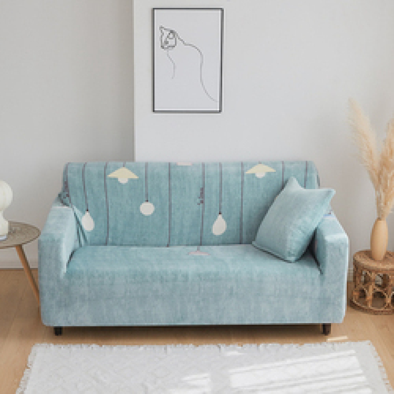 Custom Living Room Fabrics For Sofa Seat Covers, New Products Elastic Stretch Sofa Covers For 3 Seater Sofa/