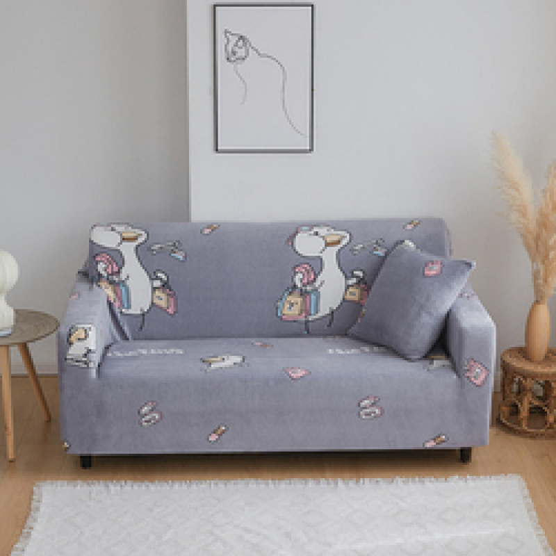 Custom Living Room Fabrics For Sofa Seat Covers, New Products Elastic Stretch Sofa Covers For 3 Seater Sofa/