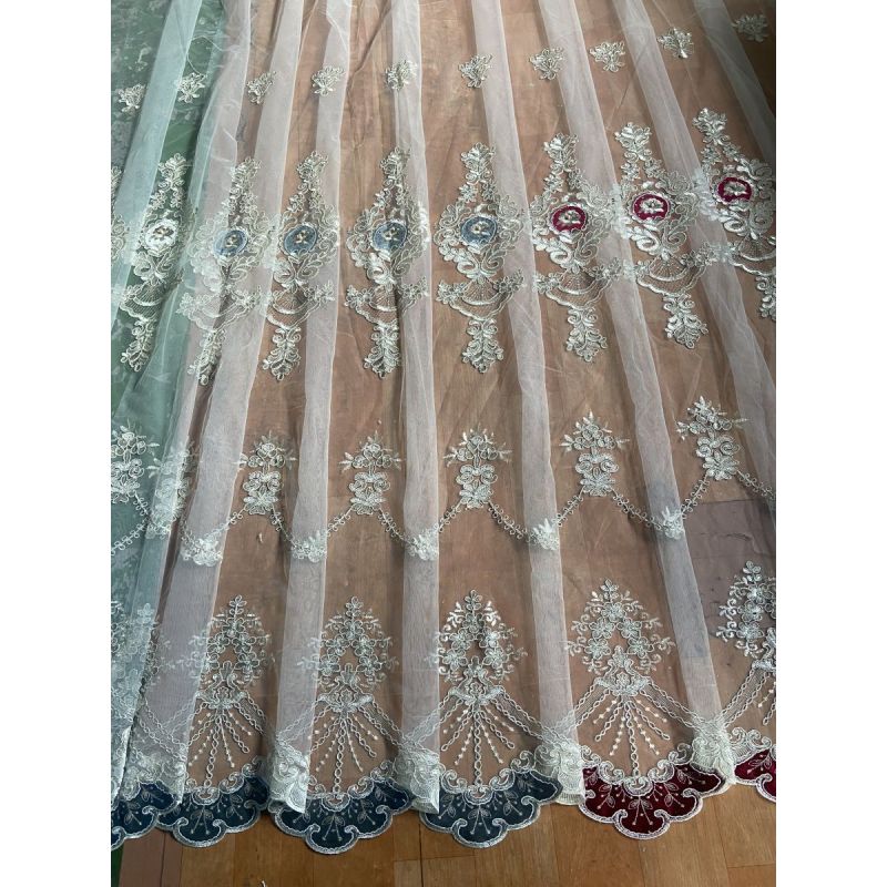 2021 home living room curtains European and American style embroidered curtains, simple and atmospheric embroidered curtains/