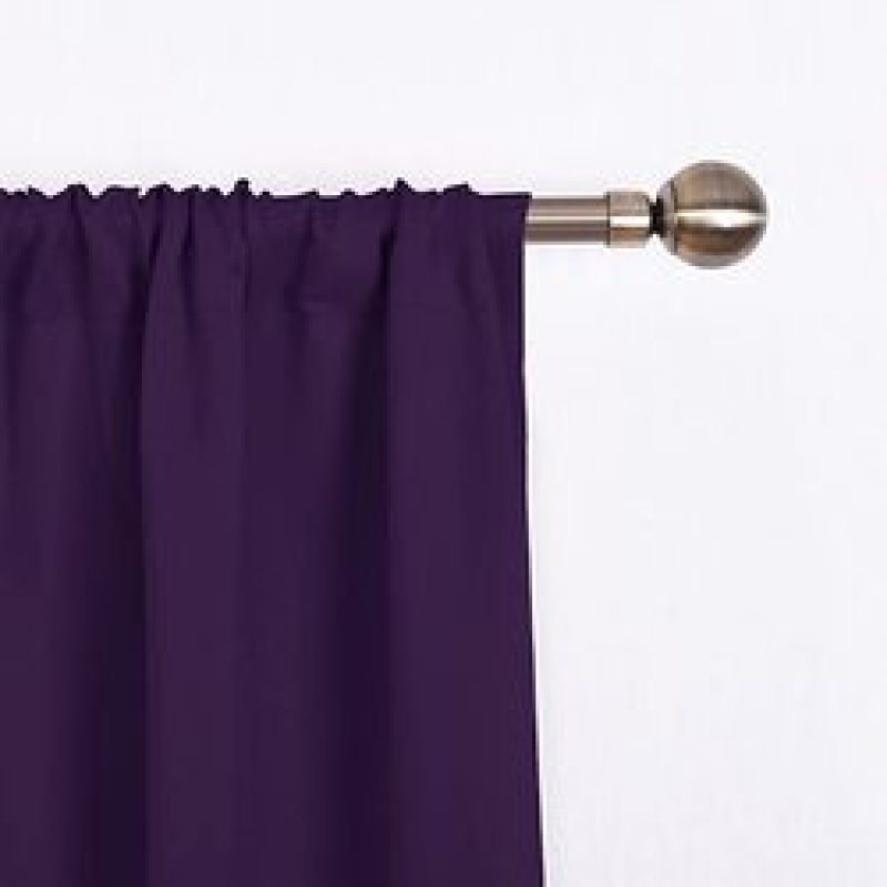 Wholesale Tie Up Window Covering 100% Polyester Blackout Kitchen Curtain, Cheap Rod Pocket Panel Kitchen Curtain/
