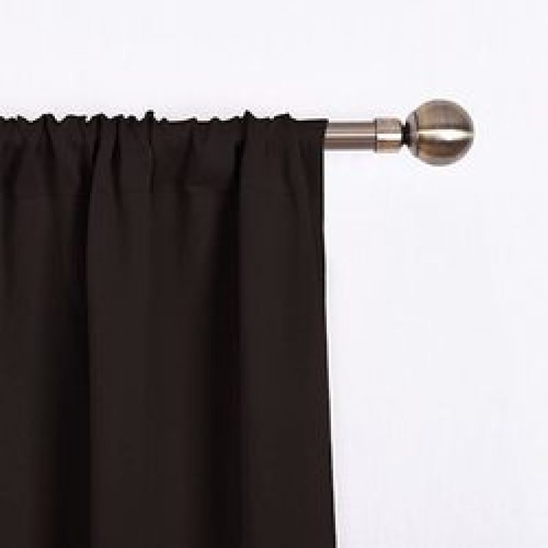 Wholesale Tie Up Window Covering 100% Polyester Blackout Kitchen Curtain, Cheap Rod Pocket Panel Kitchen Curtain/