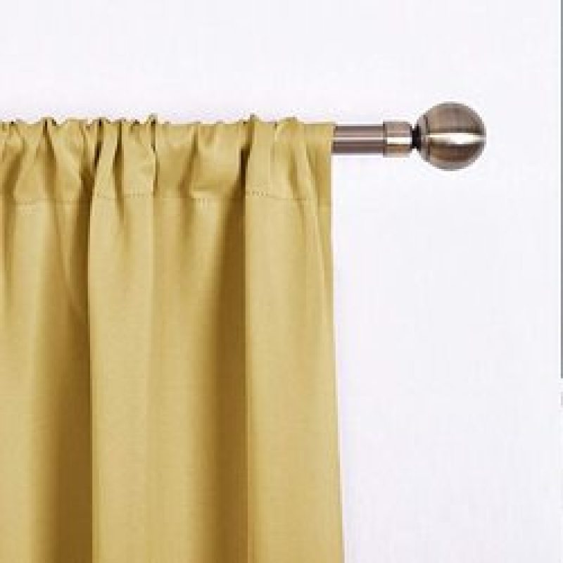 Wholesale Tie Up Window Covering 100% Polyester Blackout Kitchen Curtain, Cheap Rod Pocket Panel Kitchen Curtain/