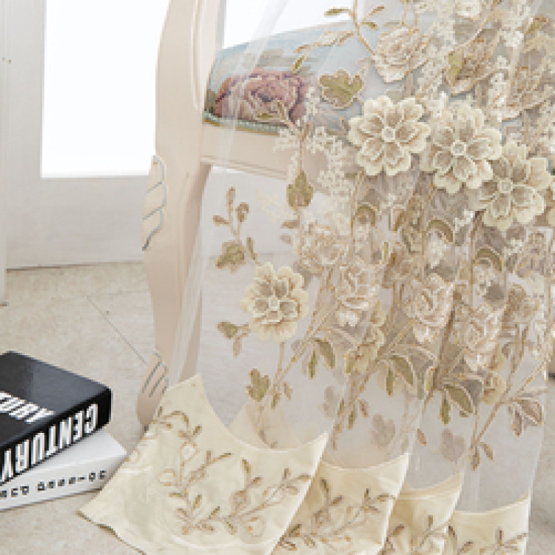 European home accessories designs gardinen aus china, Products supply readymade window curtain sheer panels/