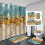 Bathroom Accessories Water Resist Shower Curtain Amazon, High Quality Extra Long Curtain Shower Custom/