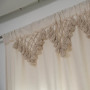 High Quality Cotton BOHO Built-in Grommets Top Rod Pocket Hooks Blackout Woven Tassel Bay Window curtains with Hooks