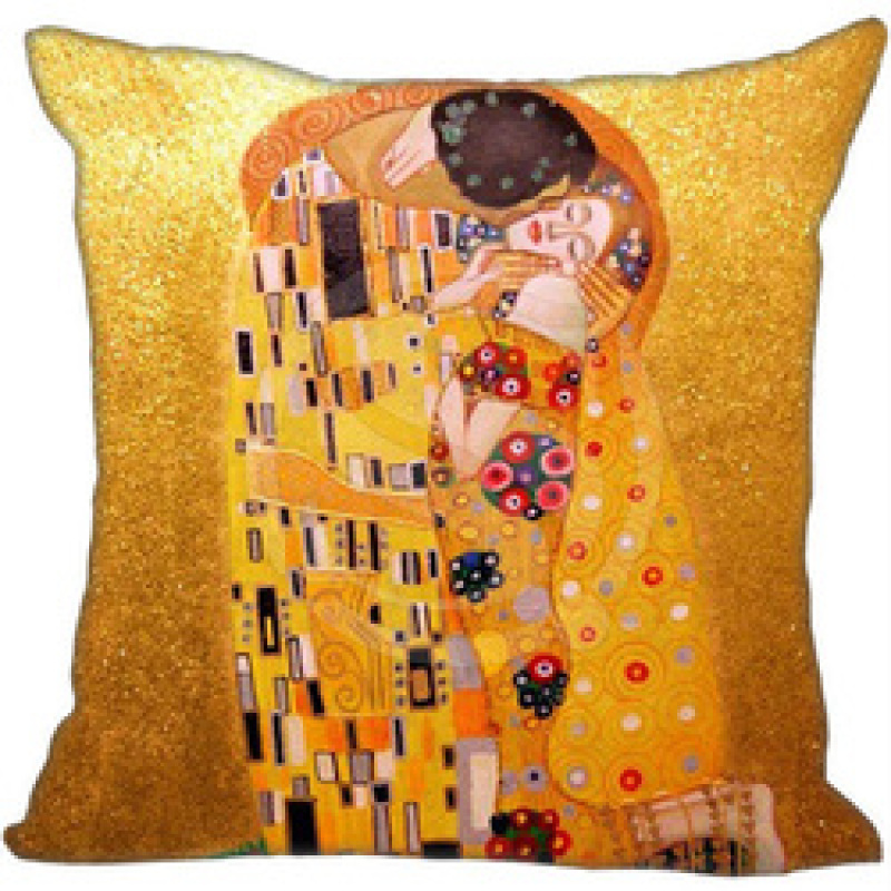 Girl Gold Tears Cushion Covers Gold Luxury African Oil Painting Throw Pillow Covers Gustav Klimt Art New Pillow Cover/