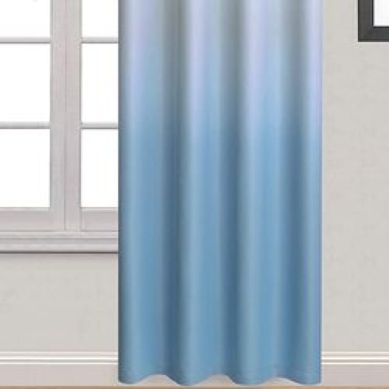 Custom Symmetrical Coral Ombre Curtains Light Blocking Gradient Color Window Curtain, Polyester Grommet Blackout Curtain/