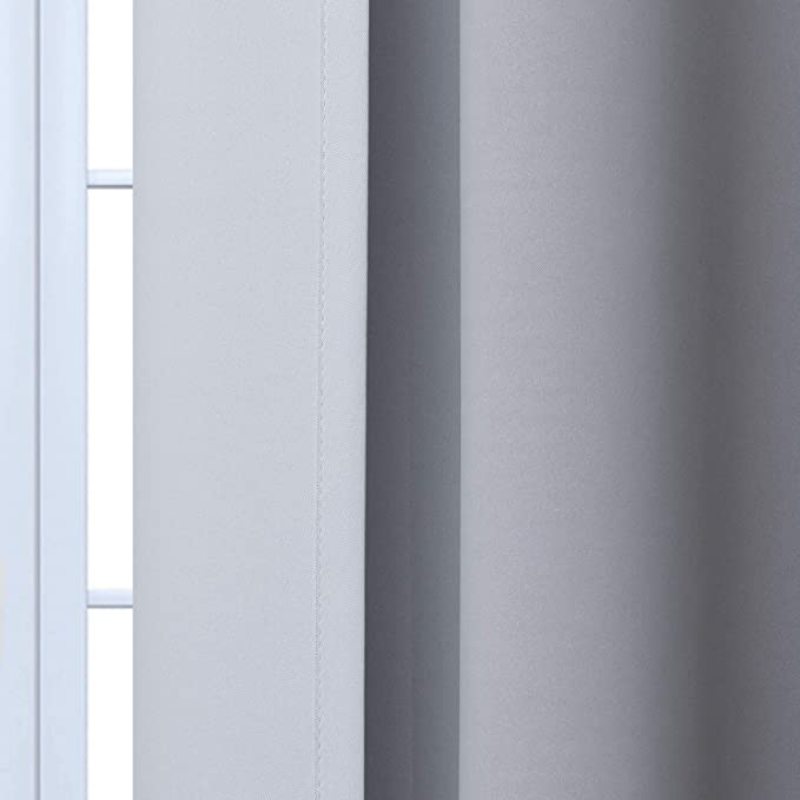 Custom Symmetrical Coral Ombre Curtains Light Blocking Gradient Color Window Curtain, Polyester Grommet Blackout Curtain/