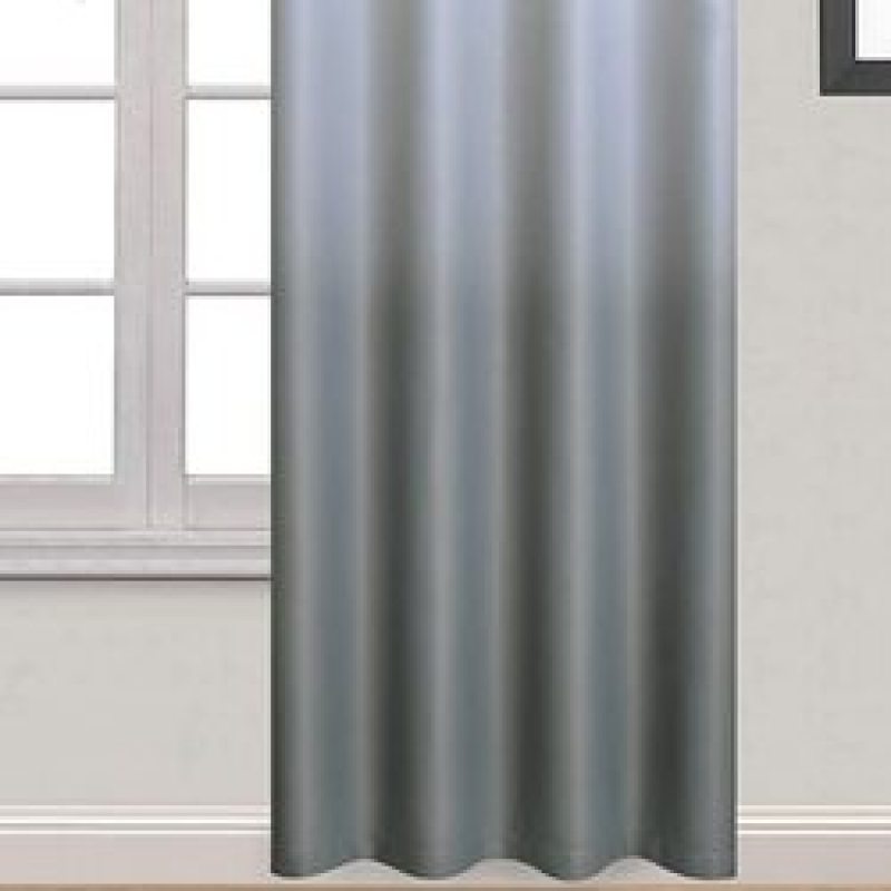 Custom Symmetrical Coral Ombre Curtains Light Blocking Gradient Color Window Curtain, Polyester Grommet Blackout Curtain/