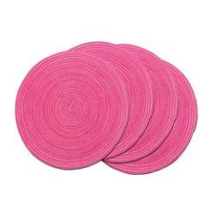 Round Braided Placemats Set of 6 Table Mats, Colorful Place Mats for Dining Tables Holiday Party Decor#