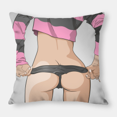 High Quality Sexy Beautiful Women Girl Lady Ass Panties 100%Polyester Throw Pillow Cases, Sex Legs Soft Square Cushion Cover/