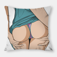 High Quality Sexy Beautiful Women Girl Lady Ass Panties 100%Polyester Throw Pillow Cases, Sex Legs Soft Square Cushion Cover/