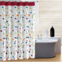 Bathroom Shower Curtain Waterproof Mildew Flower, Polyester Thick Bathroom Shower Curtain/