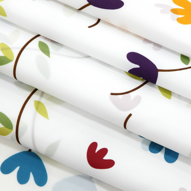 Bathroom Shower Curtain Waterproof Mildew Flower, Polyester Thick Bathroom Shower Curtain/