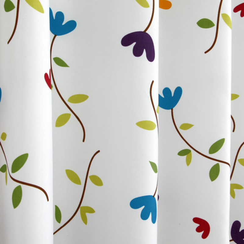Bathroom Shower Curtain Waterproof Mildew Flower, Polyester Thick Bathroom Shower Curtain/