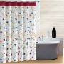 Bathroom Shower Curtain Waterproof Mildew Flower, Polyester Thick Bathroom Shower Curtain/