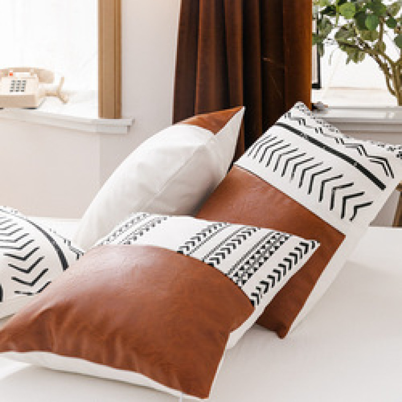 Free shipping wholesale universal waterproof cushion four season all surround leather pillow case cushion cover