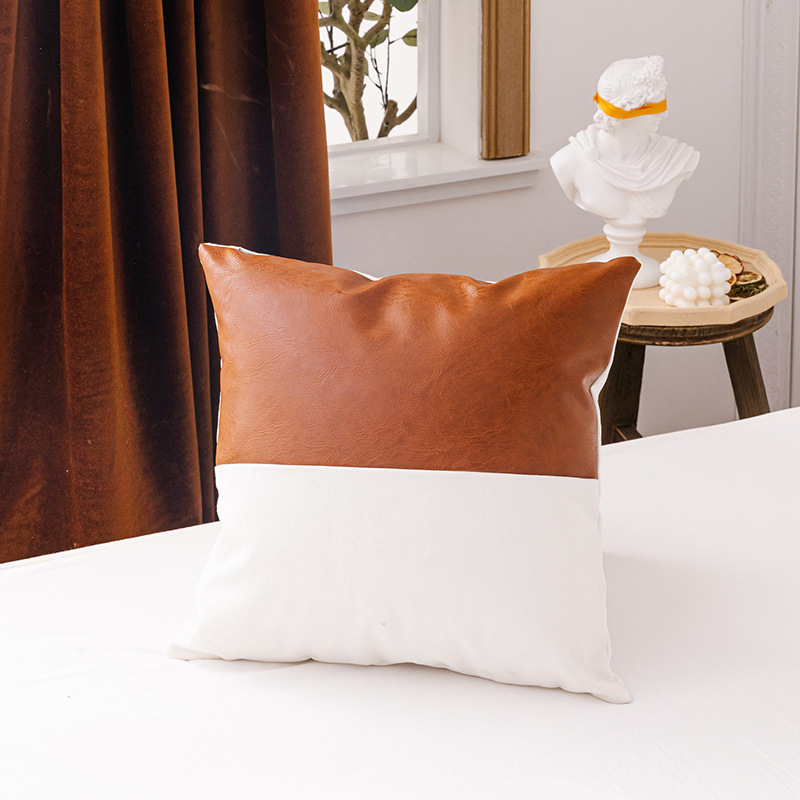 Free shipping wholesale universal waterproof cushion four season all surround leather pillow case cushion cover