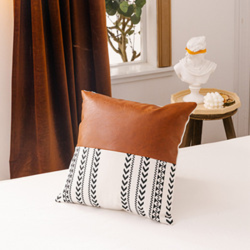 Free shipping wholesale universal waterproof cushion four season all surround leather pillow case cushion cover