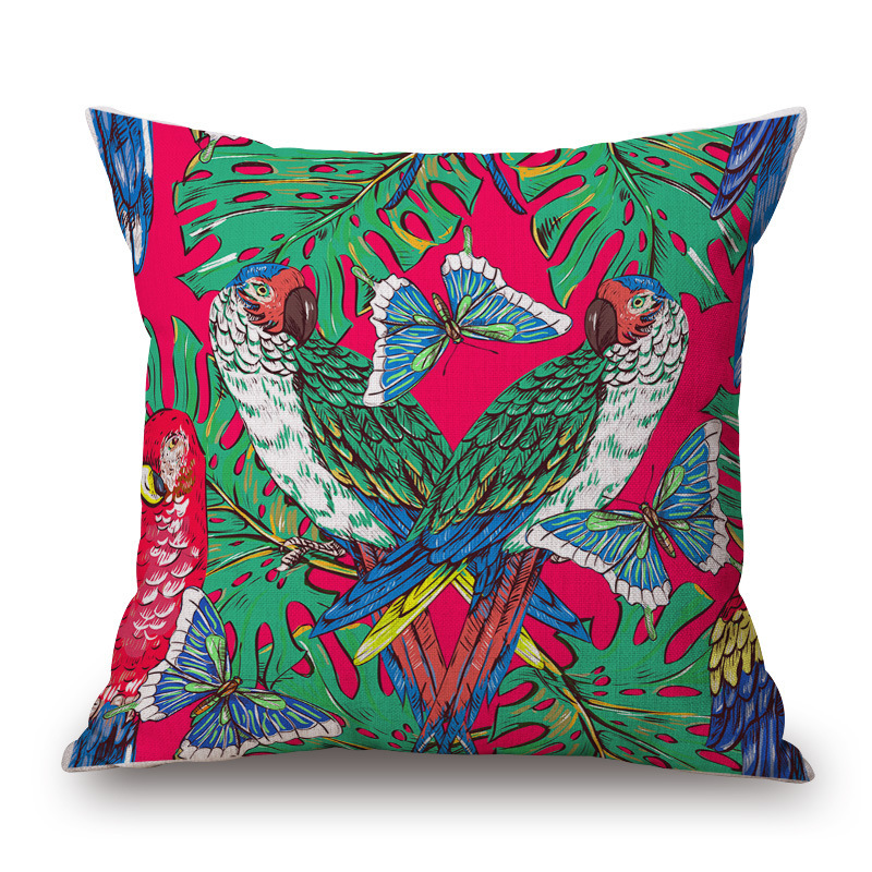 Flower And Grass Pillow Cotton And Sofa Large Cushion Cove, Aesthetic Sofa Cushion Model Room Decoration Matching/