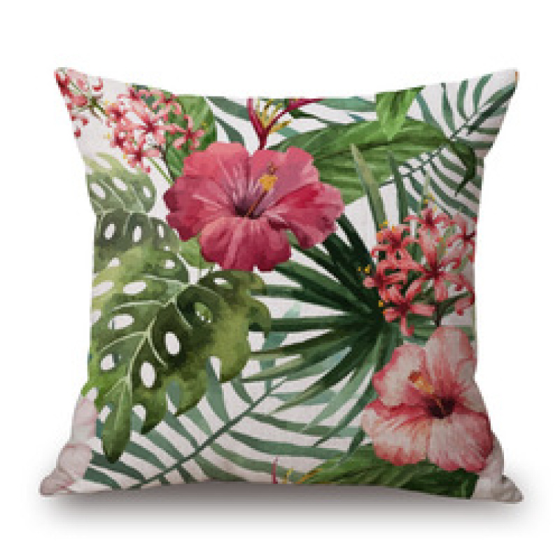 Flower And Grass Pillow Cotton And Sofa Large Cushion Cove, Aesthetic Sofa Cushion Model Room Decoration Matching/