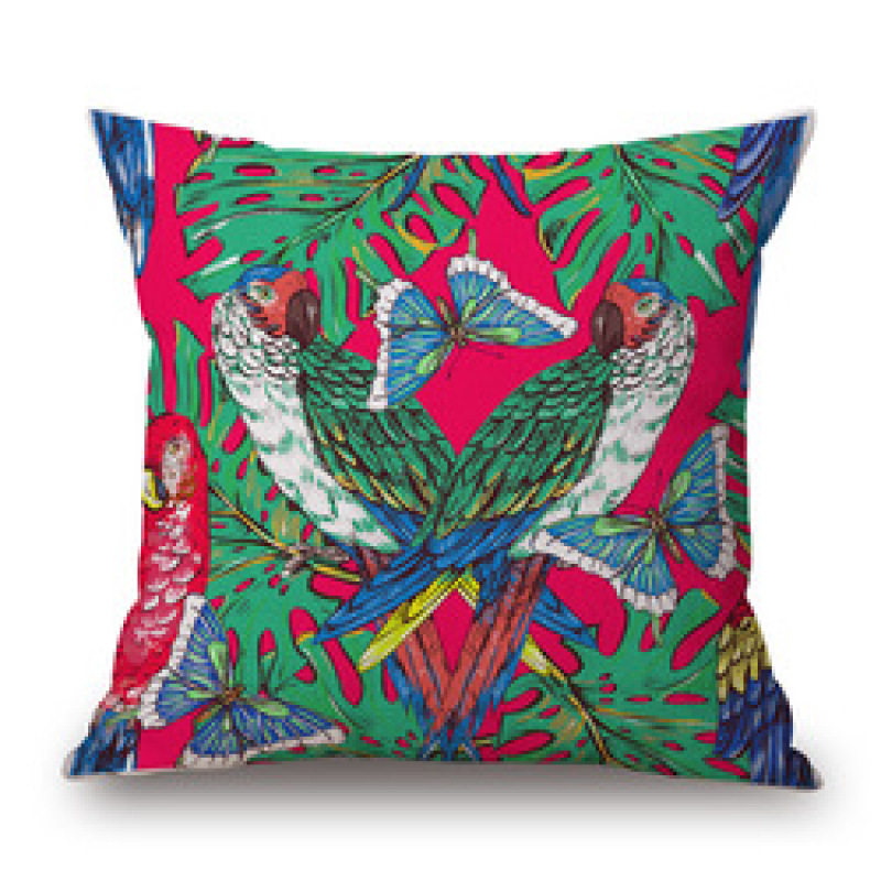 Flower And Grass Pillow Cotton And Sofa Large Cushion Cove, Aesthetic Sofa Cushion Model Room Decoration Matching/