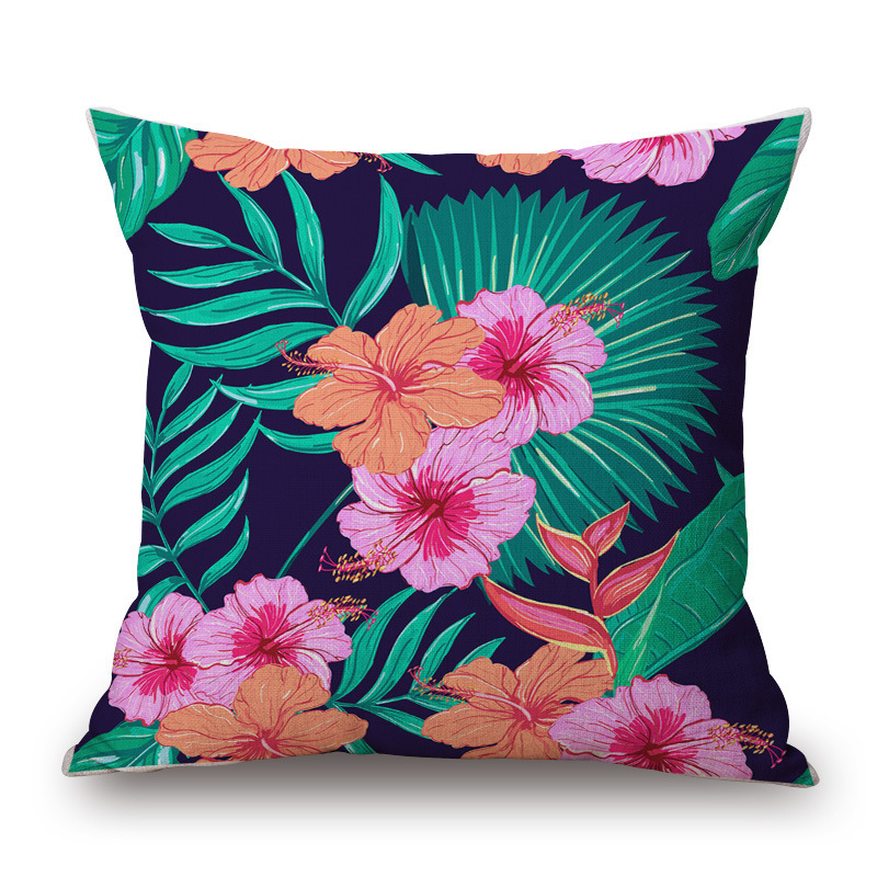 Flower And Grass Pillow Cotton And Sofa Large Cushion Cove, Aesthetic Sofa Cushion Model Room Decoration Matching/