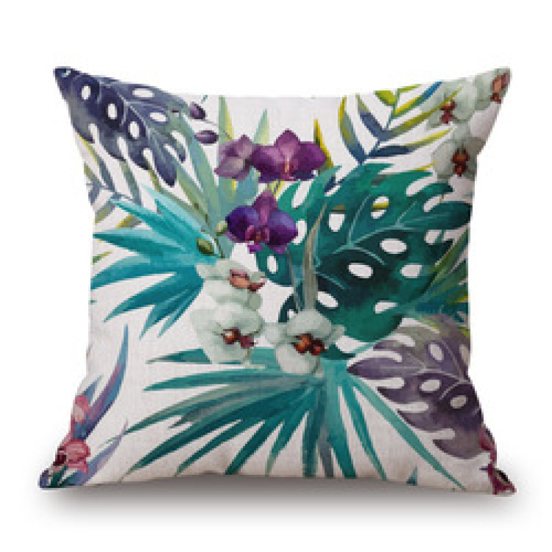 Flower And Grass Pillow Cotton And Sofa Large Cushion Cove, Aesthetic Sofa Cushion Model Room Decoration Matching/